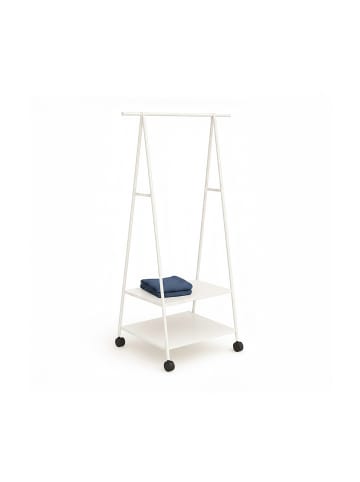 relaxdays Kleiderständer in Weiß - (B)55 x (H)160 x (T)42 cm