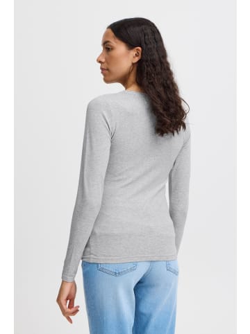 b. young BYPAMILA LS TSHIRT JERSEY Slim fit in Light Grey Melange