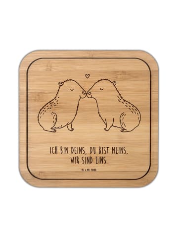 Mr. & Mrs. Panda Tischschutz Capybara Liebe mit Spruch in Transparent