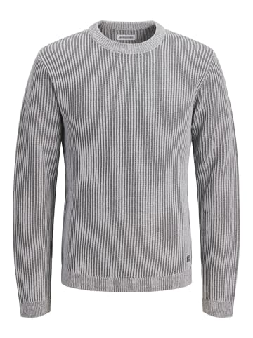 Jack & Jones Strickpullover in Light Grey Melange