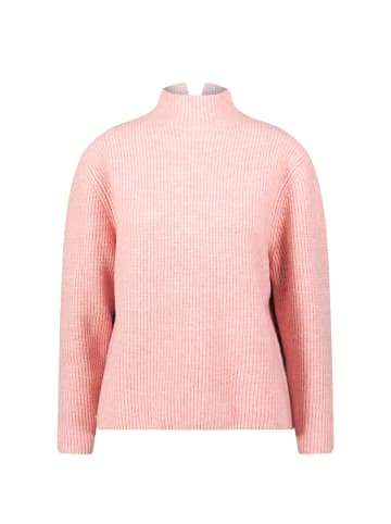 Zero  Strickpullover mit Stehkragen in Rose Melange