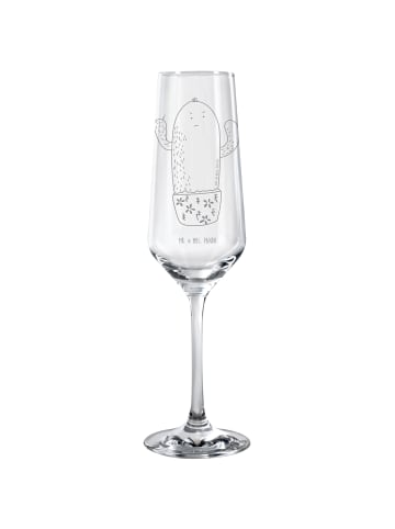 Mr. & Mrs. Panda Champagnerglas Kaktus Wut ohne Spruch in Transparent