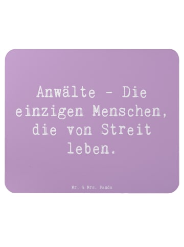 Mr. & Mrs. Panda Mauspad Spruch Anwalt Streitmacher mit Spruch in Lavendeltraum
