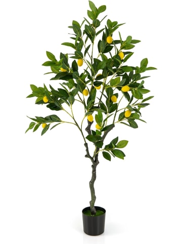 COSTWAY Künstlicher Zitronenbaum 120cm in Grün