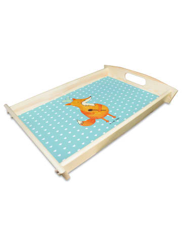 Mr. & Mrs. Panda sofatablett Fuchs Koch ohne Spruch in Türkis Pastell