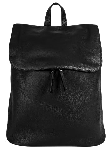 Samantha Look Rucksack echt Leder in schwarz