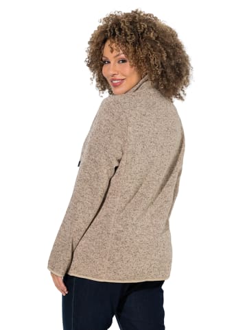 Ulla Popken Sweatjacke in beige