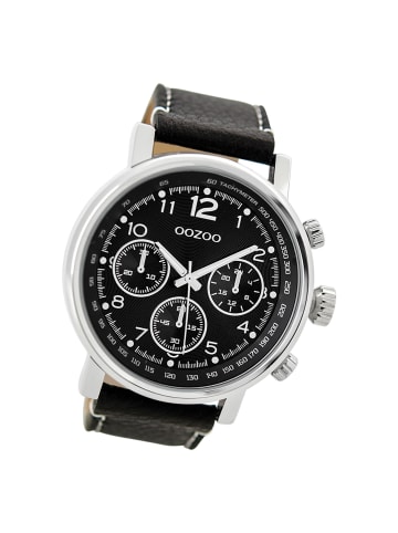 Oozoo Armbanduhr Oozoo Timepieces schwarz extra groß (ca. 48mm)