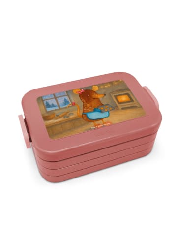 Mr. & Mrs. Panda Bentobox Maus Kekse Design ohne Spruch in Rot Pastell