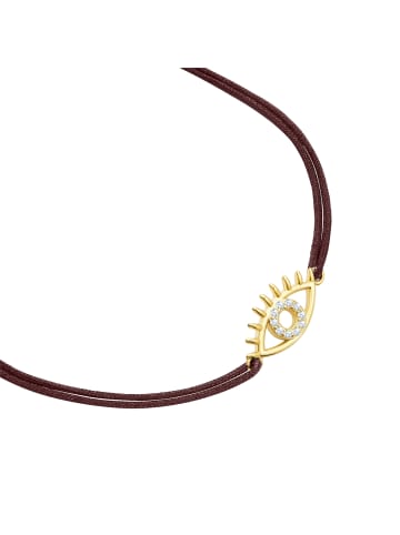 Glanzstücke München Armband Allsehendes Auge aus Sterling Silber mit Zirkonia in gelbgold