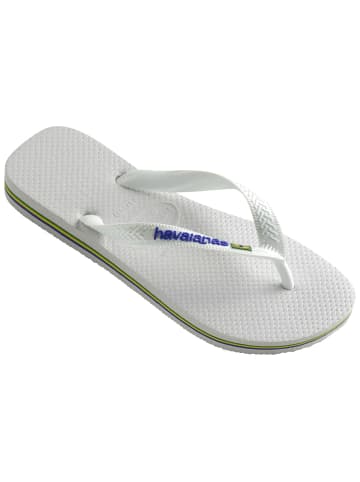 Havaianas Tong Brasil Logo Weiß
