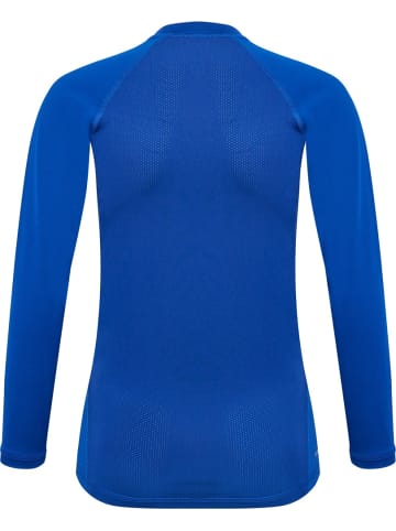 Hummel Kinder Sportshirt "Hmlbl Performance Tee L/S Kids" in Blau