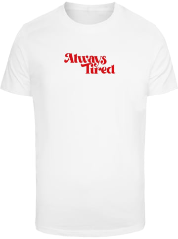 Mister Tee T-Shirt "Always Tired Tee" in Weiß