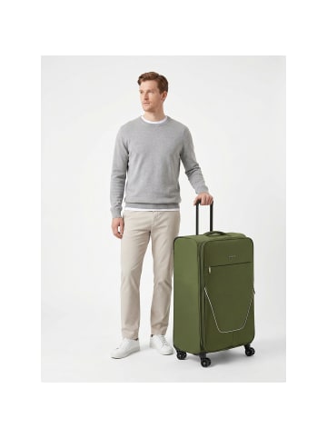 Stratic taska 4 Rollen Trolley L 76 cm mit Dehnfalte olive