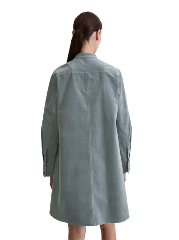 Marc O'Polo Samt-Hemdblusenkleid A-Shape in slate blue