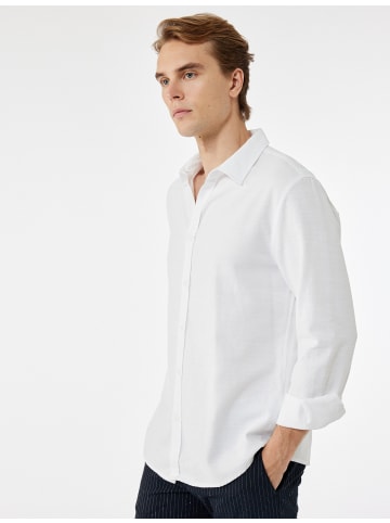 KOTON SHIRTS LS BSC in Weiß