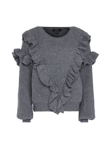 faina Damen Pullover in GRAU MELANGE