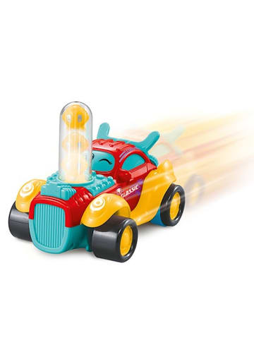 Toi-Toys Hot Rod Auto mit Nachlaufmotor und Rassel Spielzeugauto für Kinder 12 Monate