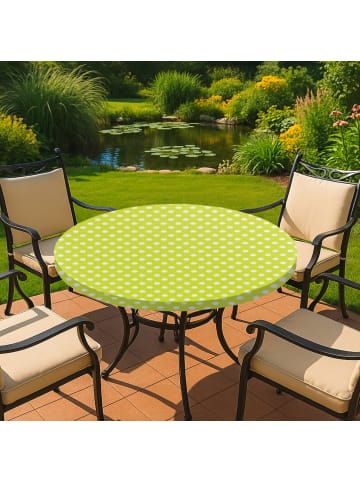 Maximex Tischdecke mit Gummizug für runde Tische, limettengrün, Ø 70- in Grün, 86 cm