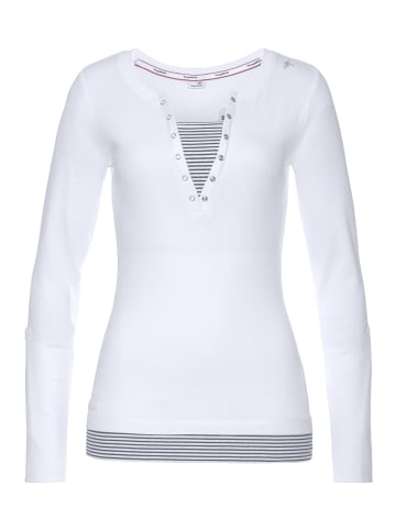 Kangaroos 2-in-1-Shirt in weiß-marine