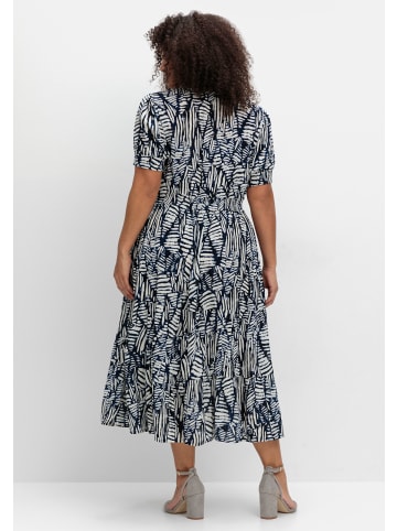 sheego by Joe Browns Kleid in blaubeere-gemustert