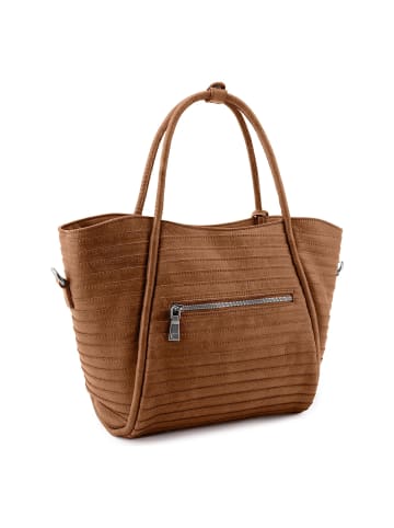 FREDs BRUDER Layer Shopper Tasche Leder 26 cm in desert brown