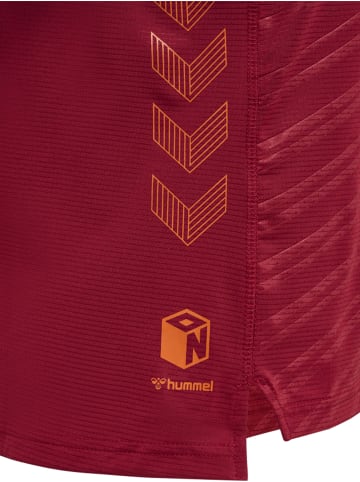 Hummel Hummel T-Shirt Hmlongrid Multisport Damen Atmungsaktiv Leichte Design Schnelltrocknend in RHUBARB/NASTURTIUM