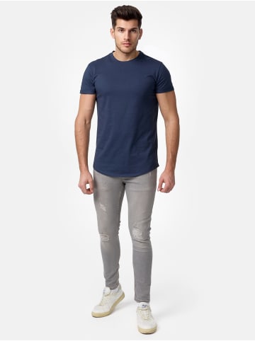 Tazzio T-Shirt Rundhals "E105" - Regular Fit- in Navy