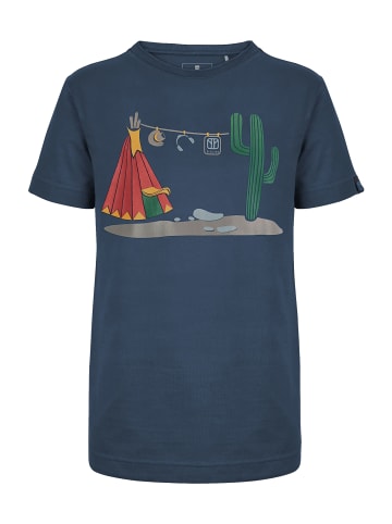 elkline T-Shirt Tipi in darkblue