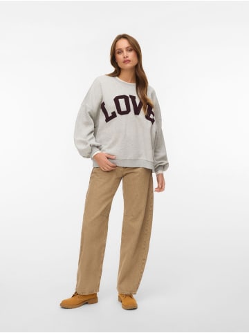 Vero Moda Sweatshirt in Light Grey Melange