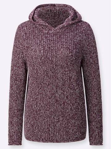 WITT WEIDEN Kapuzen-Pullover in burgund