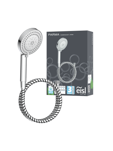 Eisl PARMA Handbrause-Set, Chrom/Schwarz