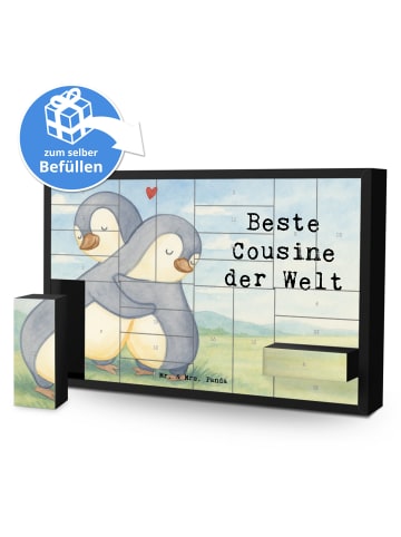Mr. & Mrs. Panda Adventskalender Pinguin Beste Cousine der Welt ... in Weiß
