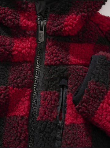 Brandit Kinder Fleecejacke/Fleecepullover "Kids Teddyfleece Jacket Hooded" in Rot