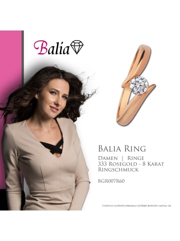 BALIA Ring Gold 333 Rosegold - 8 Karat Big rose Größe 60 (19,1)