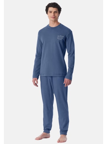 Schiesser Schlafanzug Modern Essentials in Faded denim