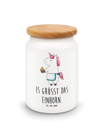 Mr. & Mrs. Panda Dose Einhorn Muffin mit Spruch in Weiß