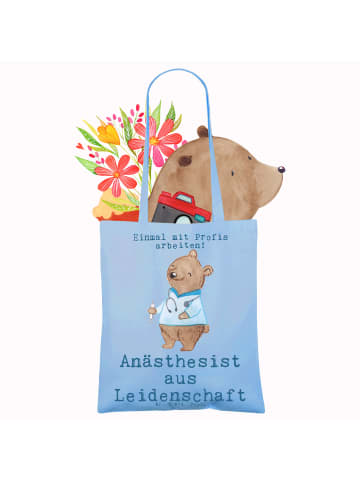 Mr. & Mrs. Panda Laptoptasche Anästhesist Leidenschaft mit Spruch in Sky Blue