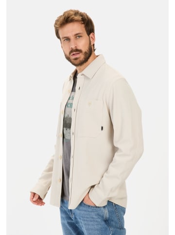 Camel Active Overshirt aus reiner Baumwolle in Beige