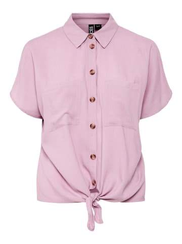 Pieces Kurzarmhemd in Dawn Pink