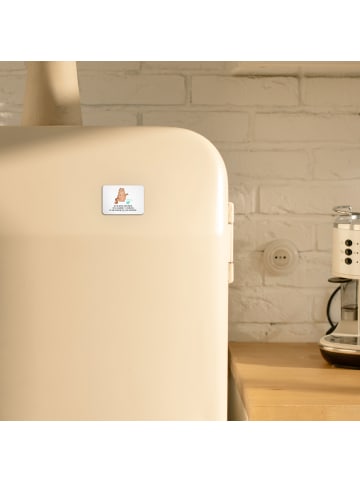 Mr. & Mrs. Panda bildmagnet Katze Wasserglas mit Spruch in Weiß