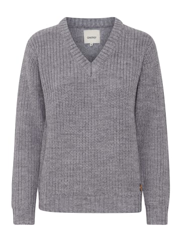 Oxmo Strickpullover in grau