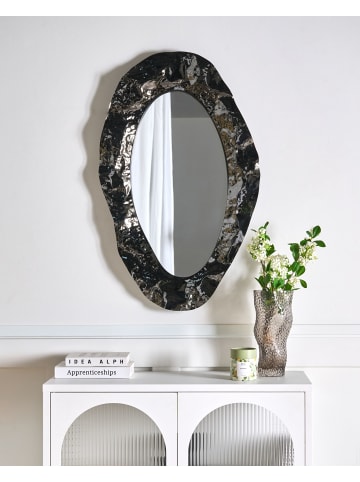 Beliani Wandspiegel LOGNES in Schwarz - (W) 56 x (H) 95 x (L) 6 cm