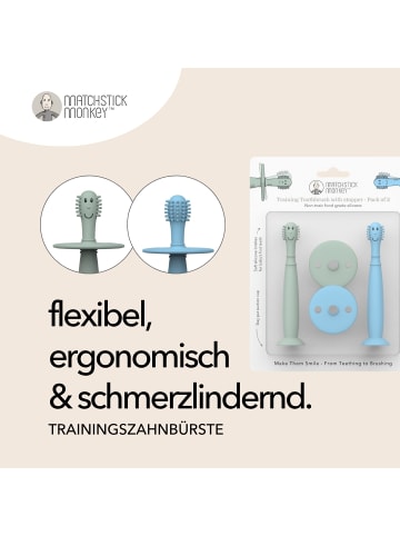 MATCHSTICK MONKEY Trainingszahnbürste mit Sicherheitsstopper