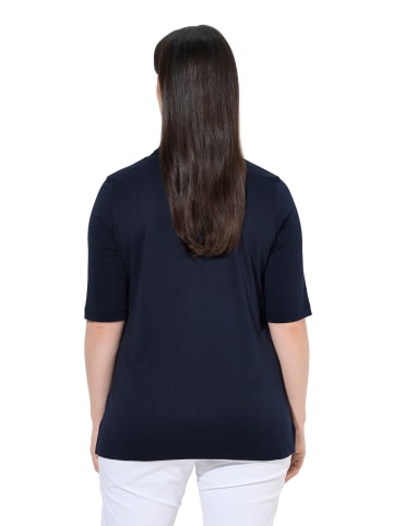 Ulla Popken Poloshirt in dunkles marine