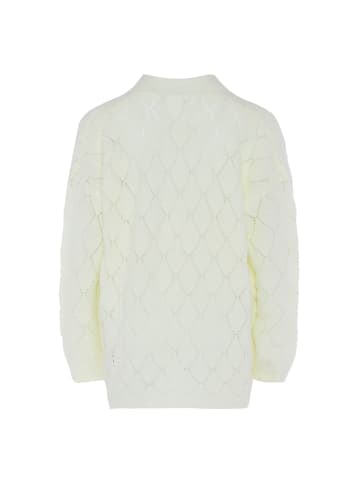 faina Women Cardigan in Wollweiss