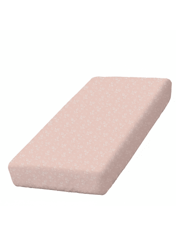 Räuberella Kinder-Spannbettlaken Rose Blüte in Rosa - 140 x 70 cm