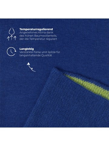 von Jungfeld Classic Socken Signature Innenbund in Royalblau