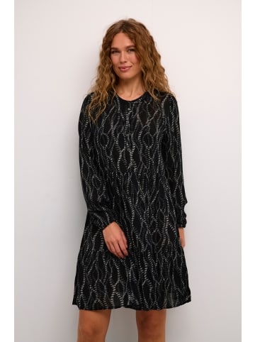 Kaffe Kleid KAevity Regular fit in Black/Grey Graphic Simili