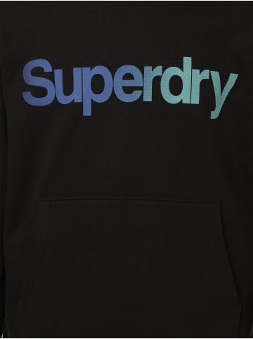 Superdry Kapuzenpullover in schwarz